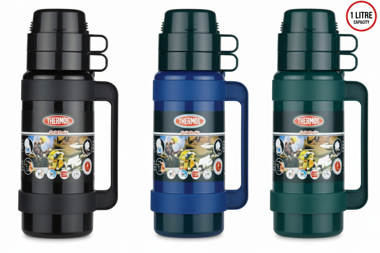 Thermos Mondial Flask, 1L Assorted Colours