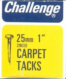 Challenge Zinc Plated Carpet Tacks 25Mm 40G - 11404