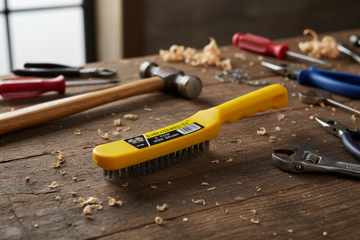 World Wide Tools Wire Brush Plast Handle