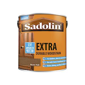 Sadolin Extra Woodstain (Yellow Tin) 2.5Lt - Burma Teak