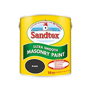 Sandtex Retail Ultra Smooth Masonry Black 2.5 L