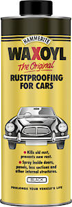 Hammerite Waxoyl Car Underseal And Rust Protection Black 400Ml Aerosol