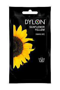 Dylon Hand Fabric Dye Sachet For Clothes And Soft Furnishings 50g €“ Sunflower Yellow