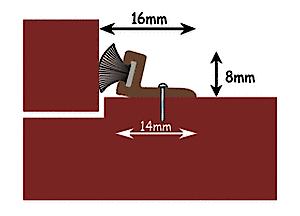 Exitex Pile Weath Set Pvc Brown 5M