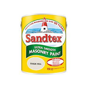 Sandtex Ultra Smooth Masonry Paint 5 Litre Stock Colours - Chalk Hill