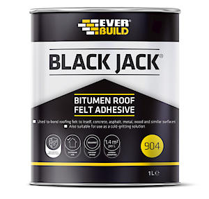 Everbuild Black Jack 904 Roof Felt Adhesive €“ High Strength €“ Black €“ 1 Litre