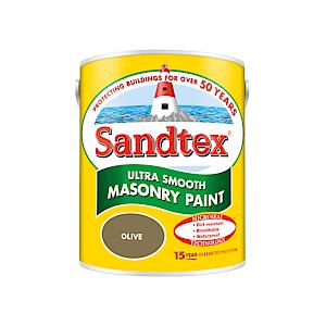 Sandtex Smooth Masonry Paint Olive 5L