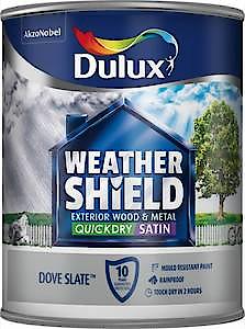 Dulux Weathershield Quick Drying Satin 1L Medium (318691)