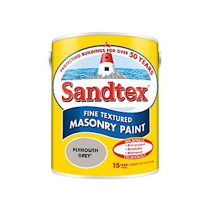 Sandtex Retail Fine Textured Masonry Plymouth Grey 5 L
