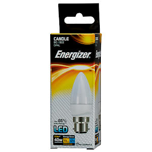 EN LED CNDLE 470LM OPAL B22 WW