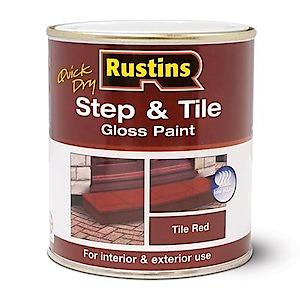 Rustins Step & Tile Paint, Red, 1L
