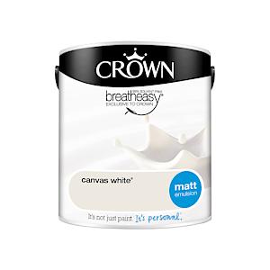 Crown Retail Core Emulsion Matt Canvas White 2.5 L
