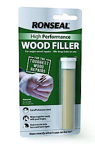 Ronseal High Performance Wood Filler Putty - Natural - 26G