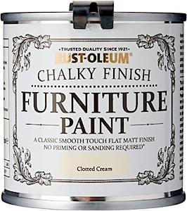 Rust-Oleum Amz0015 Chalky Furniture Paint Clotted Cream 125 Ml