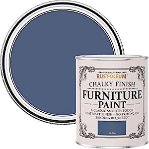 Rust-Oleum Chalk Chalky Furniture Paint Ink Blue 125Ml