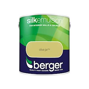 Berger 2.5L Silk Emulsion Olive Jar
