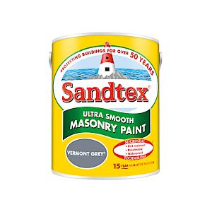 Sandtex Retail Ultra Smooth Masonry Vermont Grey 5 L