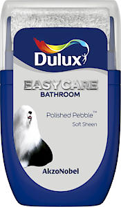 Dulux Easycare Bathroom Tester Paint, Polished Pebble, 30 Ml, Packaging May Vary