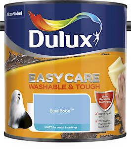 Dulux Easycare Matt Emulsion Paint For Walls And Ceilings - Blue Babe 2.5L