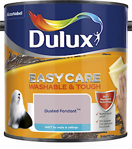 Dulux Easycare Matt Emulsion Paint For Walls And Ceilings Dusted Fondant 2.5L