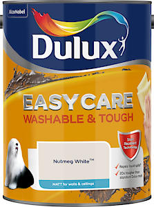 Dulux Easycare Washable & Tough Matt Emulsion Paint - Nutmeg White - 5L