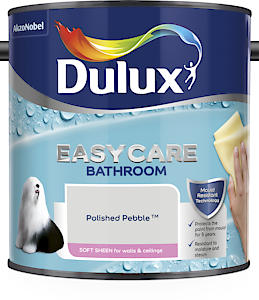 Dulux Easycare Bathroom Soft Sheen Emulsion Paint For Walls And Ceilings - Polished Pebble 2.5L