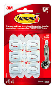 Cmd Mini Hooks 6 Hooks 8 Strips
