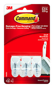 Command(Tm) Small Wire Hooks 17067