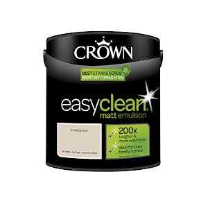 2.5L Crown Easy Clean Matt Emulsion Multi Surface Paint €“ Wheatgrass
