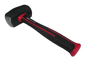 Hilka 55411040 4 Lb Club Hammer Fibre Glass Shaft - Black/Red