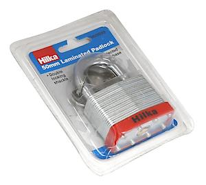 Hilka 70600050 Laminated Padlock, 50 Mm