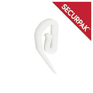 Curtain hook plastic White (100)