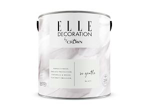 Elle Decoration By Crown 2.5L Flat Matt Emulsion Paint - So Gentle No 611