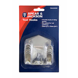 S&J S/S Tool Hooks Pk5 Toolhooks