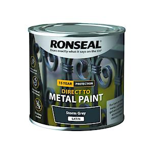 Ronseal Direct To Metal Paint Storm Grey Satin 250Ml