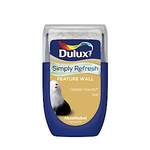 Dulux Simply Refresh Feature Wall Matt Emulsion Paint - Golden Sands - 30Ml, Tester, 5569264