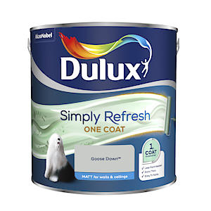 Dulux 5382895 Simply Refresh Matt Emulsion Paint, Goose Down, 2.5 L