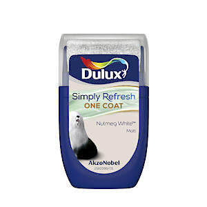 Dulux Simply Refresh Tester Paint - Nutmeg White - 30Ml 5382954