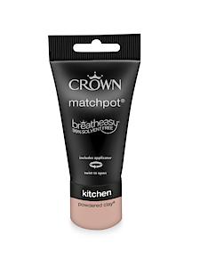 Crown Easyclean Kitchen Matt Emulsion 40Ml Sample - Powdered Clay