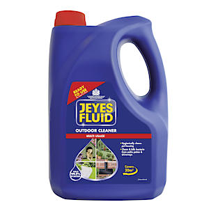 Jeyes Fluid Ready-To-Use For Paths, Patios, Driveways And Pet Housing, Blue, 4L