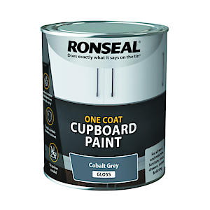 Ronseal One Coat Cup Paint Cobalt Grey Gls 750Ml, Rslocccgg750