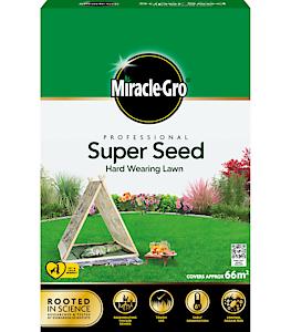 Miracle-Gro Professional Super Seed Hard Wearing Lawn Seed, 66M2