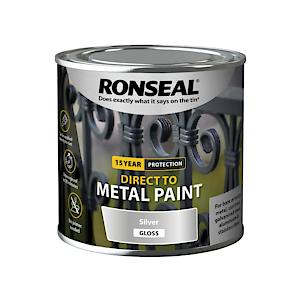 Ronseal Direct To Metal Silver Gloss 250Ml