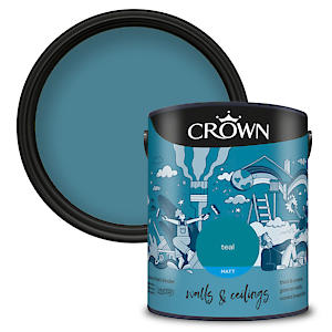 CR W&C Matt Emulsion Teal 5L