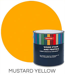 Protek Wood Stain And Protect - 1 Litre - Mustard Yellow