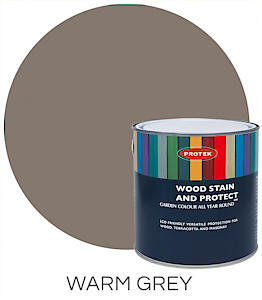 Protek Wood Stain + Protect - Warm Grey 1 Litre Tub