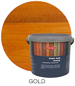 Protek Shed And Fence Stain Gold 5 Litres