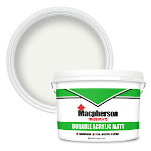 Macpherson Trade Durable Acrylic Matt Brilliant White 10L