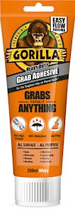 Gorilla Heavy Duty White Grab Adhesive 200Ml Tube