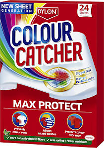 Dylon Colour Catcher Complete Action Laundry Sheets, Pack Of 24